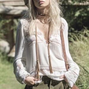 Spell & the Gypsy Sienna Lux Lace Blouse S